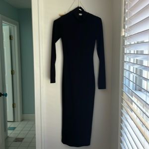 Good American black turtleneck dress, X small